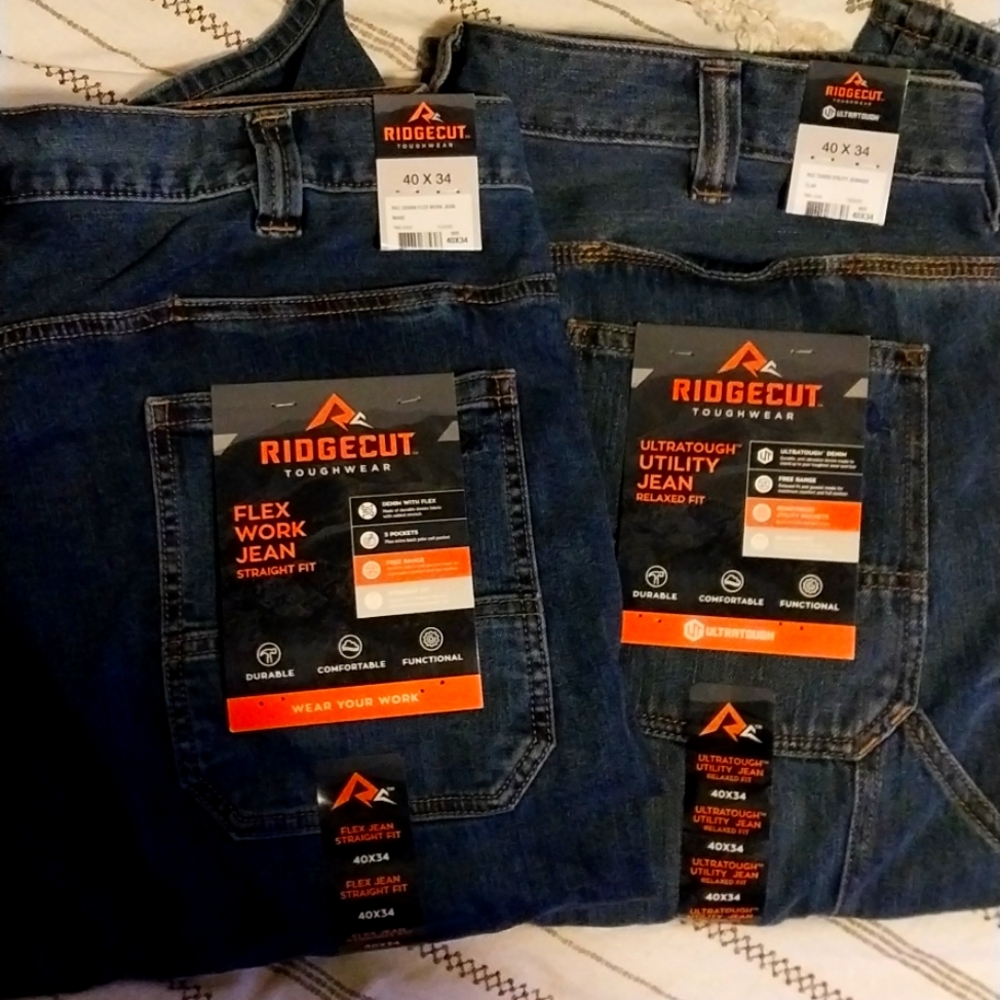 RIDGECUT Men's Jeans  size 40x34 Dark wash